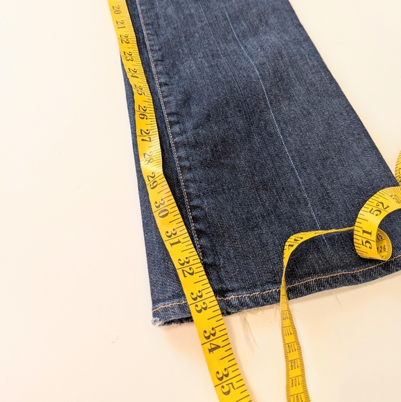 7 For All Mankind Blue Bootcut Jeans 28 - Picture 8 of 11